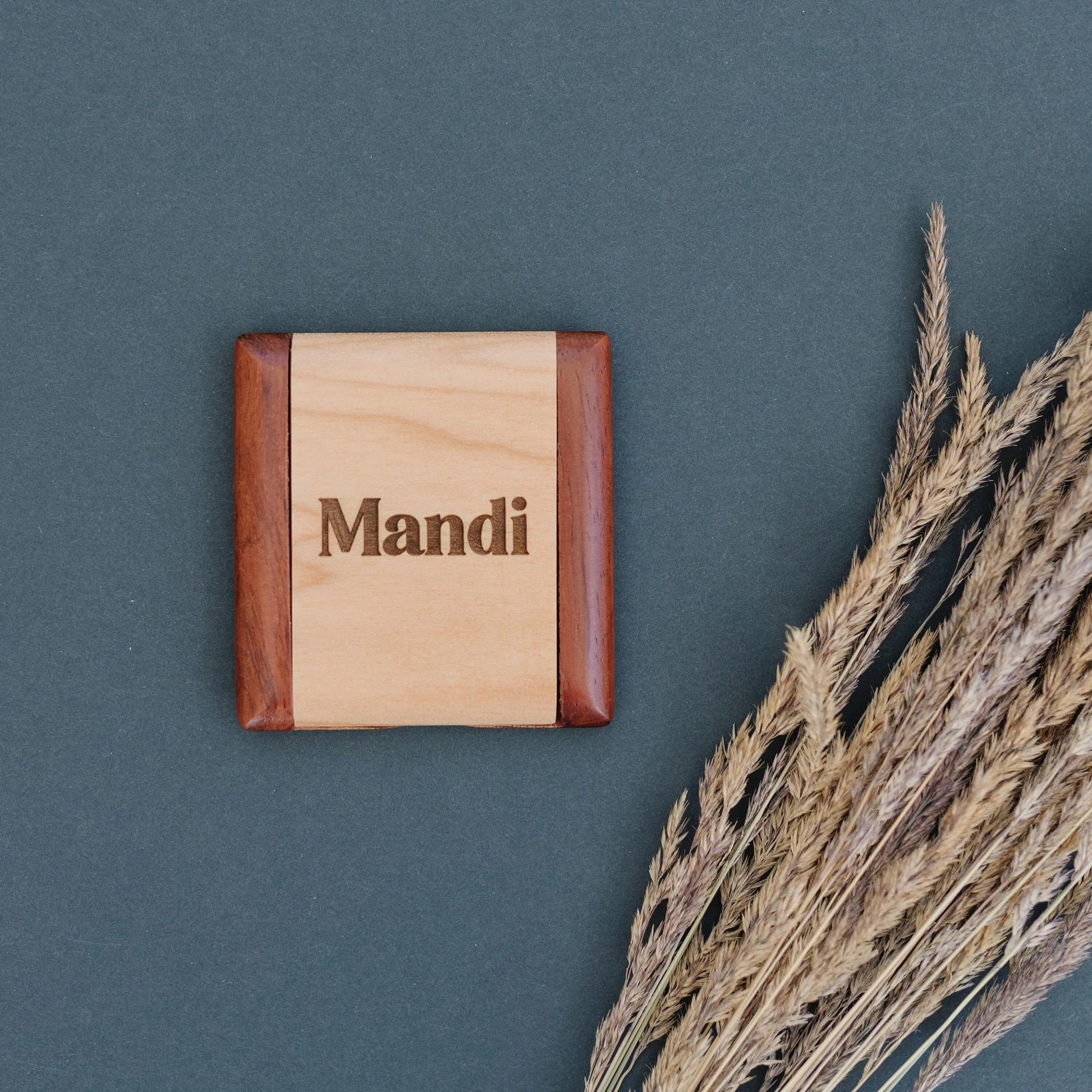 Wood Compact Mirror - Personalized mirror - personalized gift for her - hand held mirror - Wood Mirror - wooden mirror - custom gift for her Joyful Moose