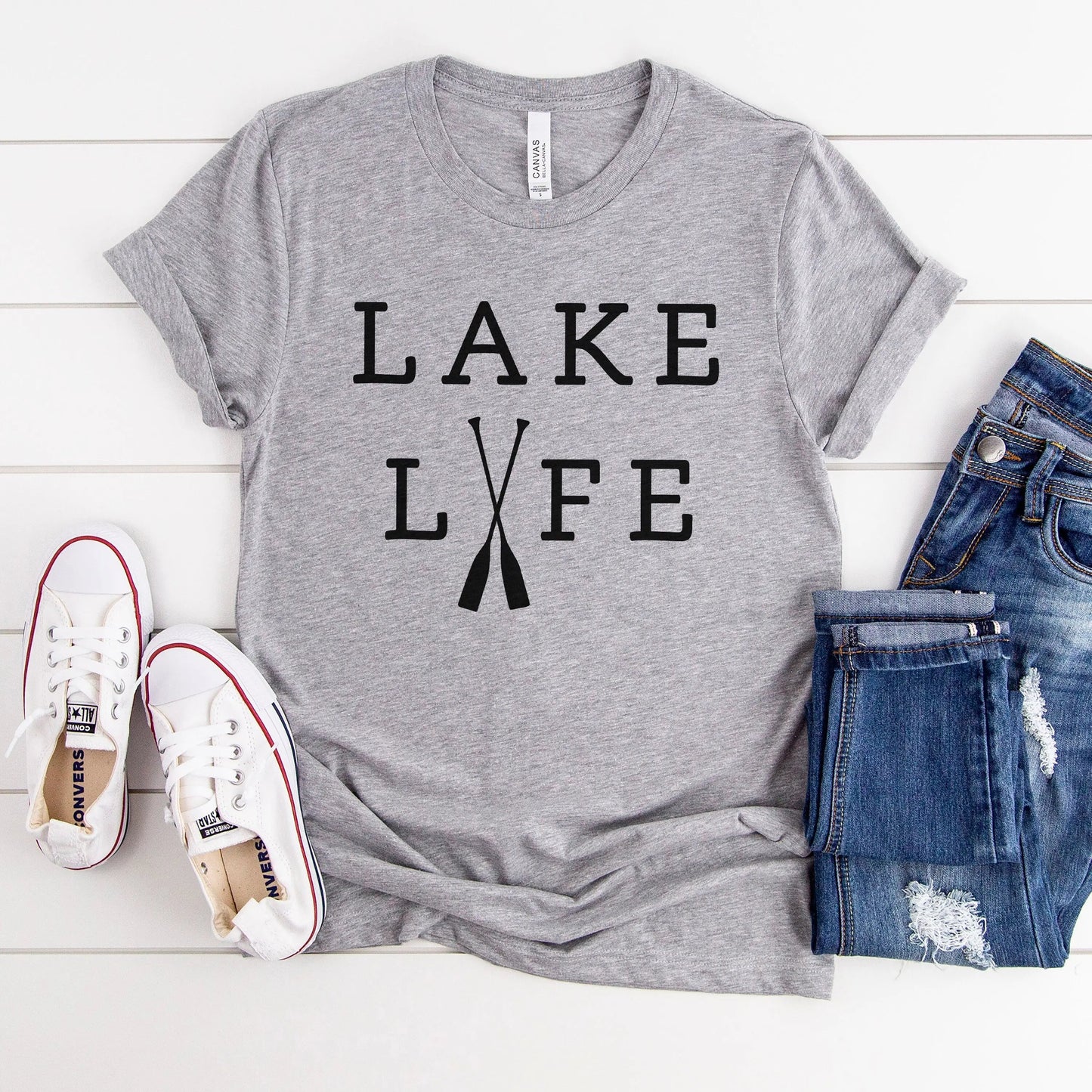 Lake Life T Shirt - lake life tshirt men - tshirt women trendy - lake gifts for her - matching family vacation T-shirts Joyful Moose