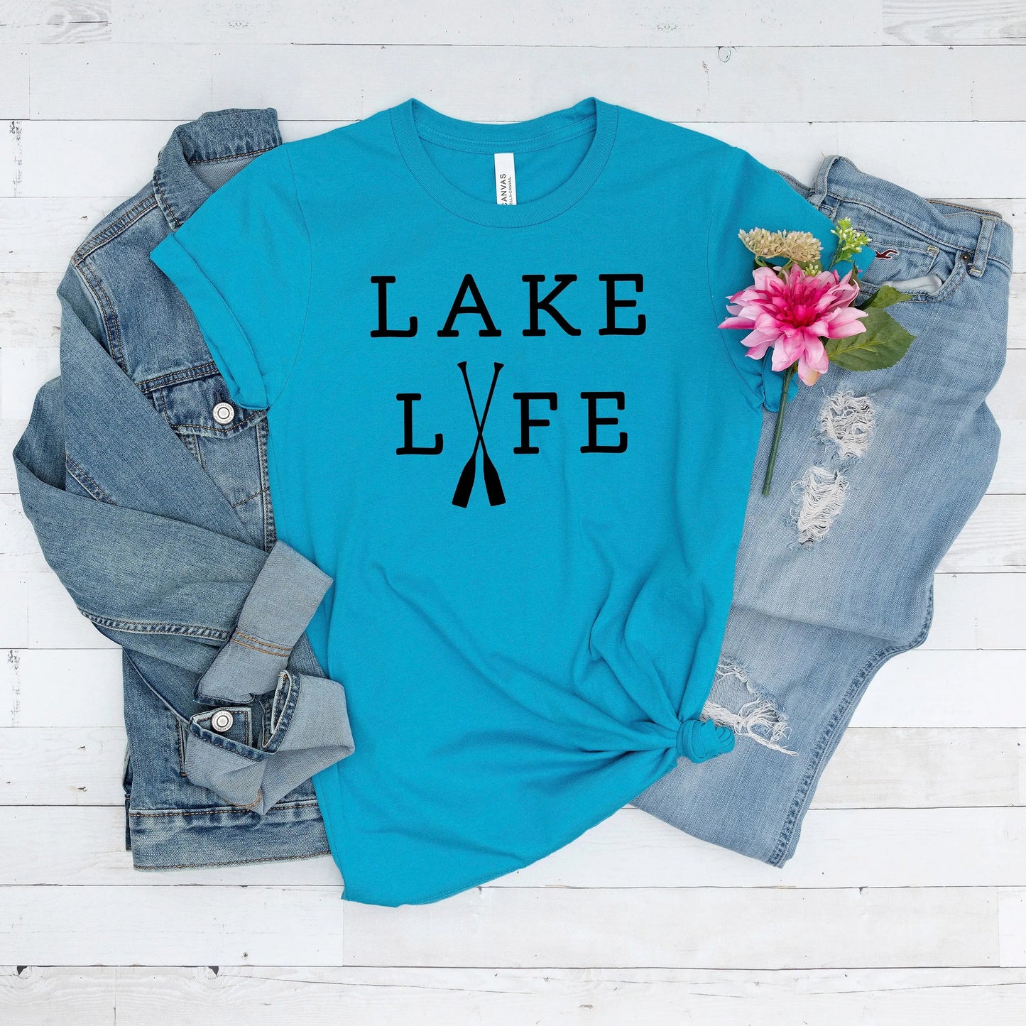 Lake Life T Shirt - lake life tshirt men - tshirt women trendy - lake gifts for her - matching family vacation T-shirts Joyful Moose
