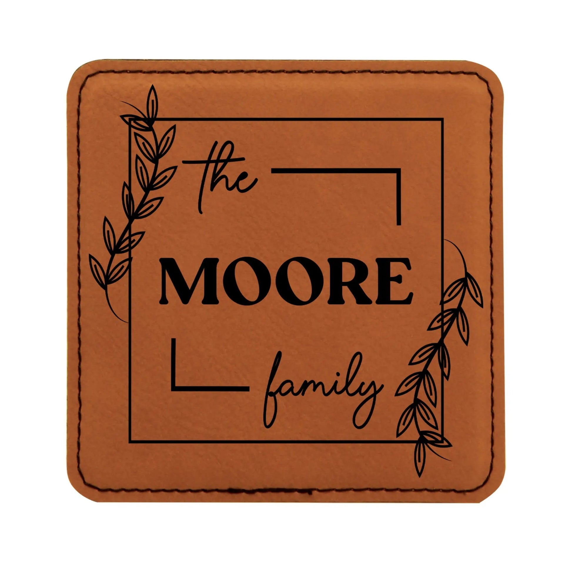 Personalized Coaster set with holder, Set of 6 custom coasters, Wedding Gift customized coasters, Personalized Gift, housewarming gift Joyful Moose