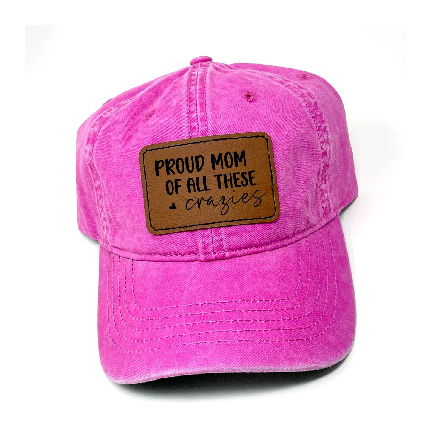 Mom Hat -  leather patch hat - Leopard Pattern trucker baseball cap - ponytail hats for women - Gift for Mom - mama hat Joyful Moose