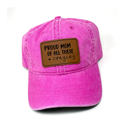 Mom Hat -  leather patch hat - Leopard Pattern trucker baseball cap - ponytail hats for women - Gift for Mom - mama hat Joyful Moose