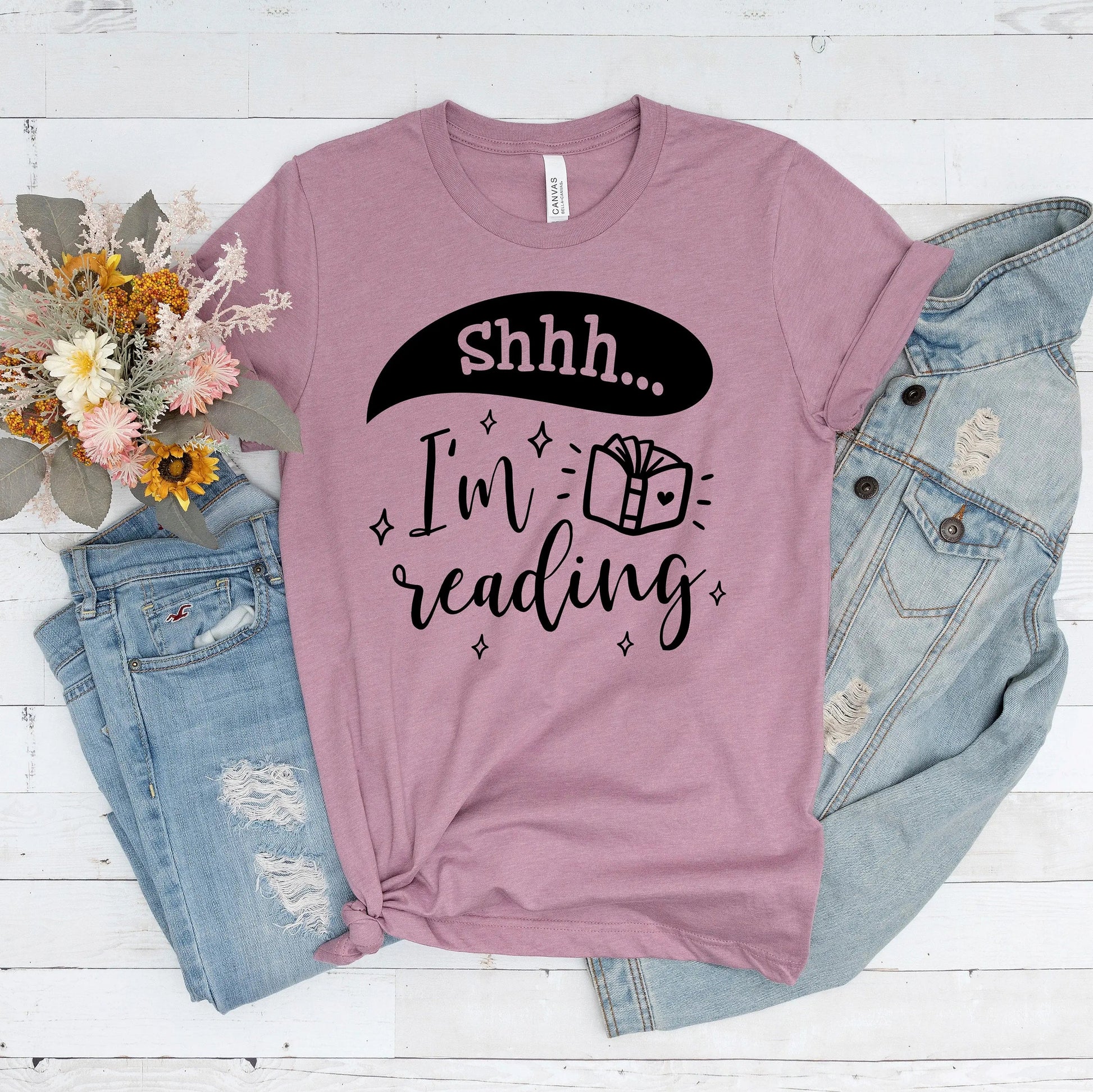 Reading Shirt, book gift for her, book lovers gift for teachers, book lover gifts for women, library graphic tees, reading gift, teacher tee Joyful Moose