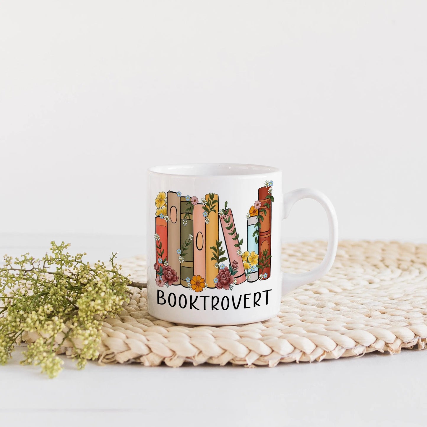 Booktrovert Coffee Mug Reading Themed Mug bibliophile gifts book worm gifts book lover gift idea book club gift for book reader Joyful Moose