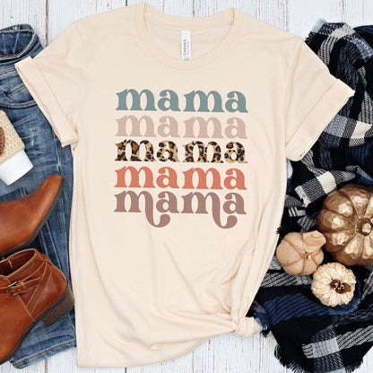 Gift For Mom | Funny Mom Shirt | Mama Gift | Mama Leopard Shirt | Pregnancy Reveal Shirt | Cute Mom Shirt | Mama Tshirt | Mommy Shirt Joyful Moose