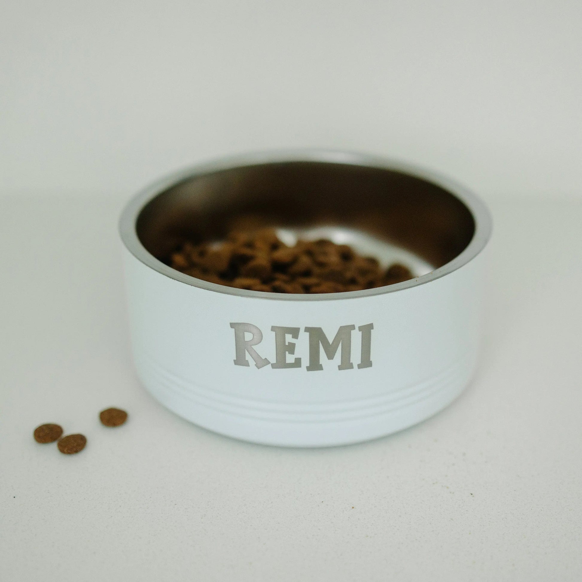 Personalized Dog Bowl, Custom Name Pet Bowl, Stainless Steel Engraved Dog Food Bowl, Water bowl for dogs, Gift for pet owners Joyful Moose