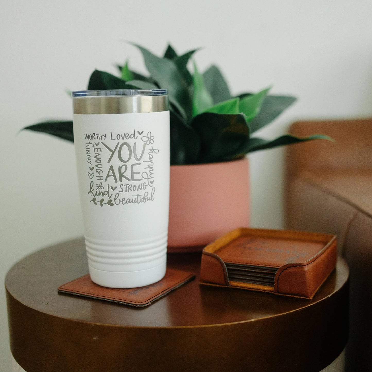 Inspirational Tumbler, encouragement gift, self care mental health gifts, Birthday Gift for Her, motivational Christmas Gift for Women Joyful Moose