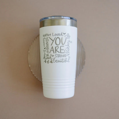 Inspirational Tumbler, encouragement gift, self care mental health gifts, Birthday Gift for Her, motivational Christmas Gift for Women Joyful Moose