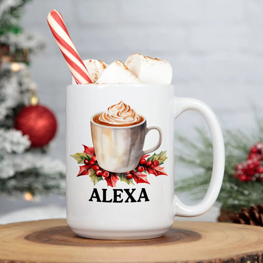 Hot Chocolate Mug - Personalized christmas mugs for children - Hot Cocoa Mug Gift - Personalized Kids Gift - Secret Santa Gifts for Kids Joyful Moose