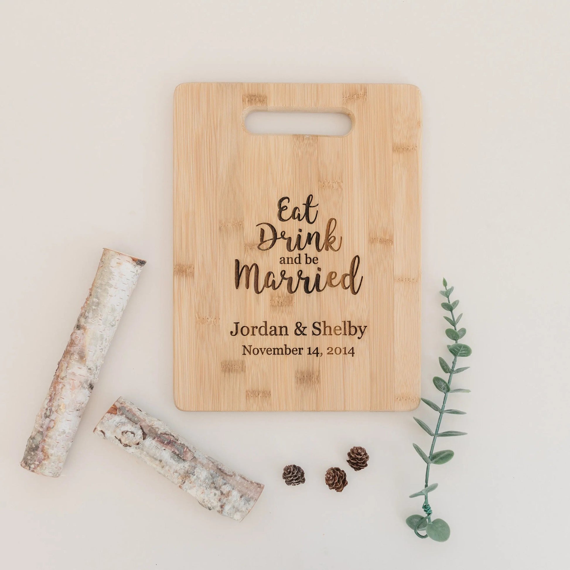 Personalized Wedding Gift Cutting Board, unique wedding gift for couple, Custom Bamboo Wood Board, personalized cutting board wedding gift Joyful Moose