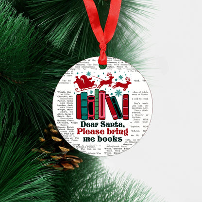 Book Ornament, book lover for her, christmas gift for book club, book nerd gifts, book worm gifts, tree ornament, library ornament Joyful Moose