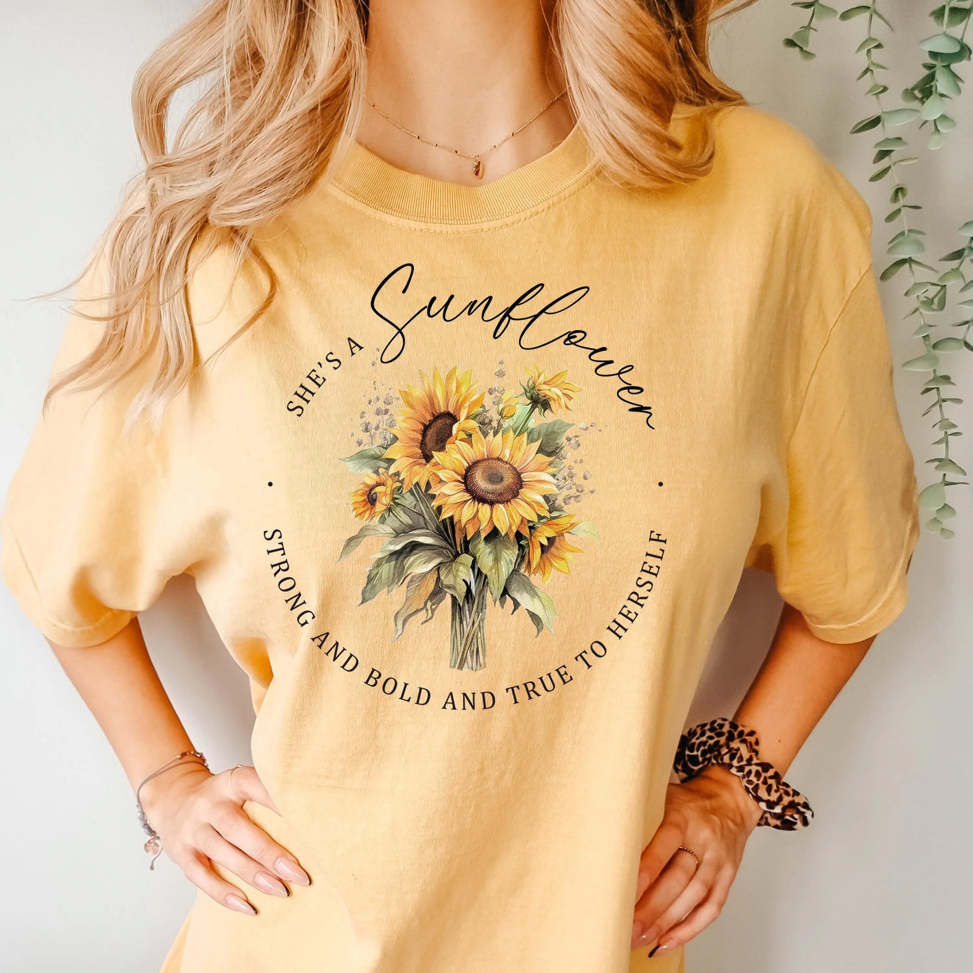 Sunflower Graphic Tee – Comfort Colors Shirt | Retro Boho Style, Soft Cotton Joyful Moose