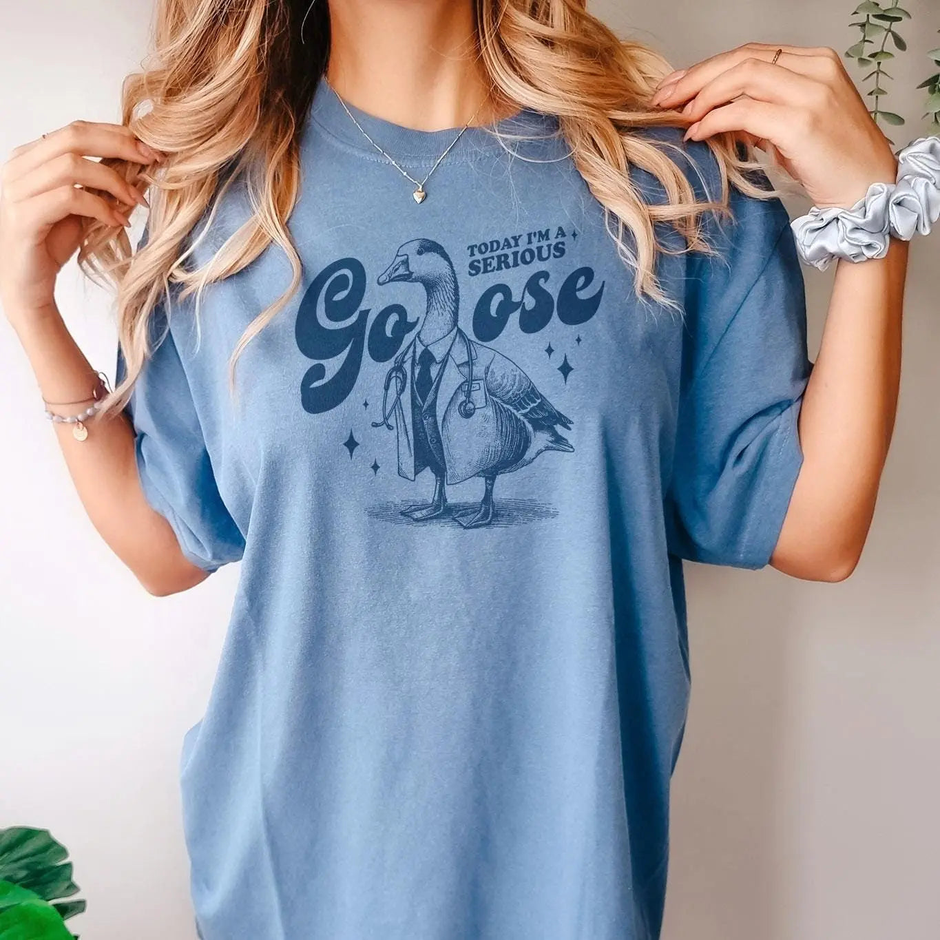 Serious Goose Shirt - Comfort Colors Funny Tshirt Women - Meme Shirt - Silly Goose Tee Joyful Moose