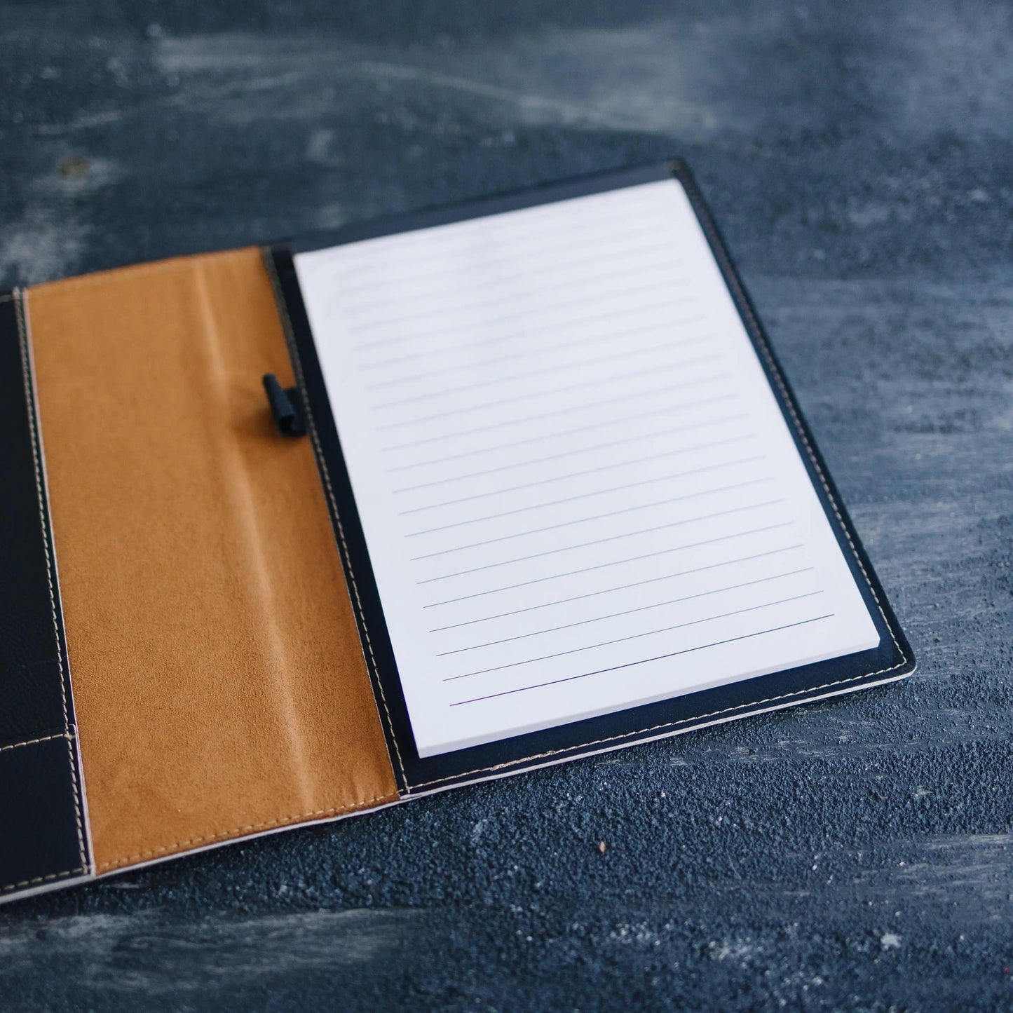 Personalized Leather Notepad Holder Professional Portfolio Cover Office Supply Business Meeting Desk Accessory Journal Cover Student Gift Joyful Moose
