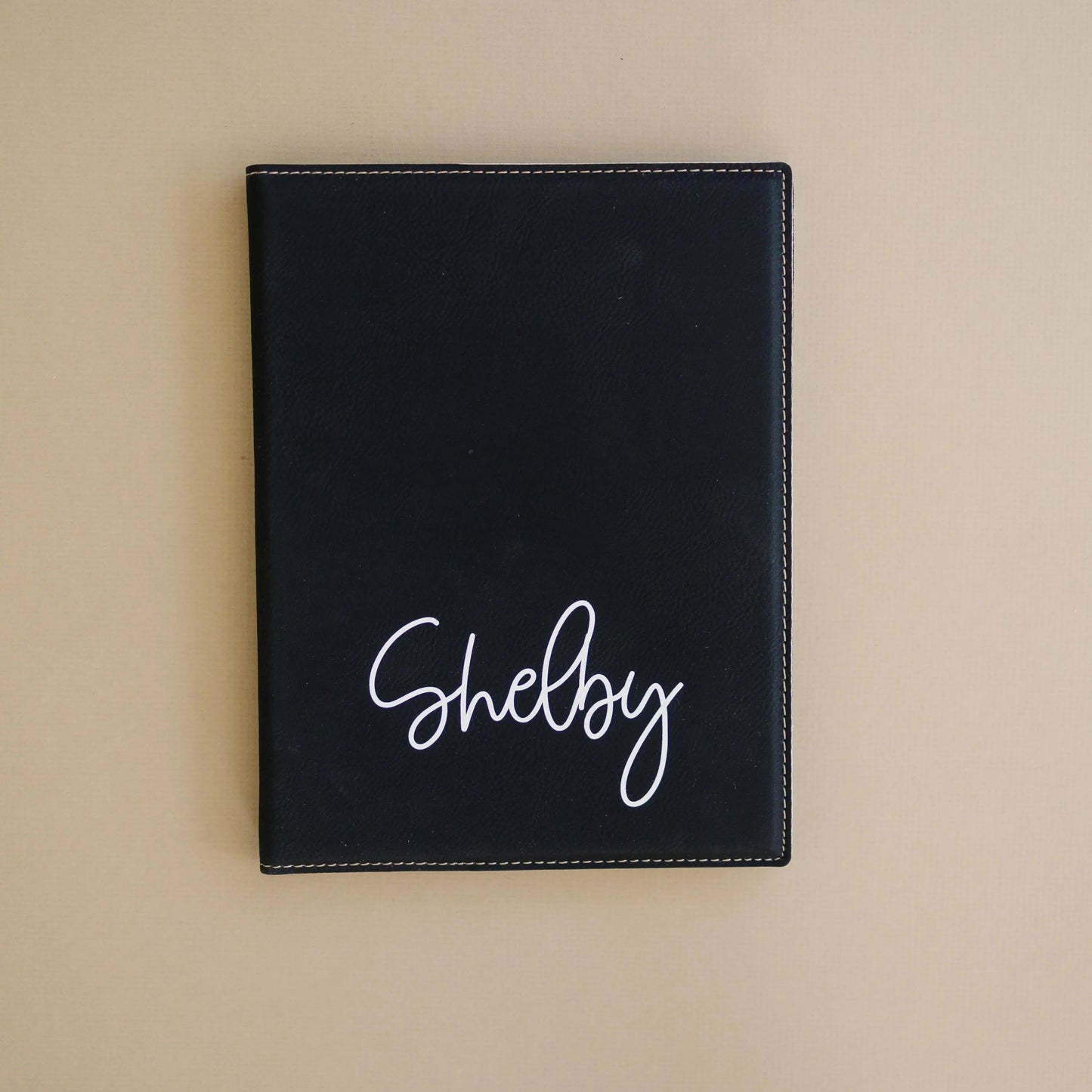 Personalized Leather Notepad Holder Professional Portfolio Cover Office Supply Business Meeting Desk Accessory Journal Cover Student Gift Joyful Moose