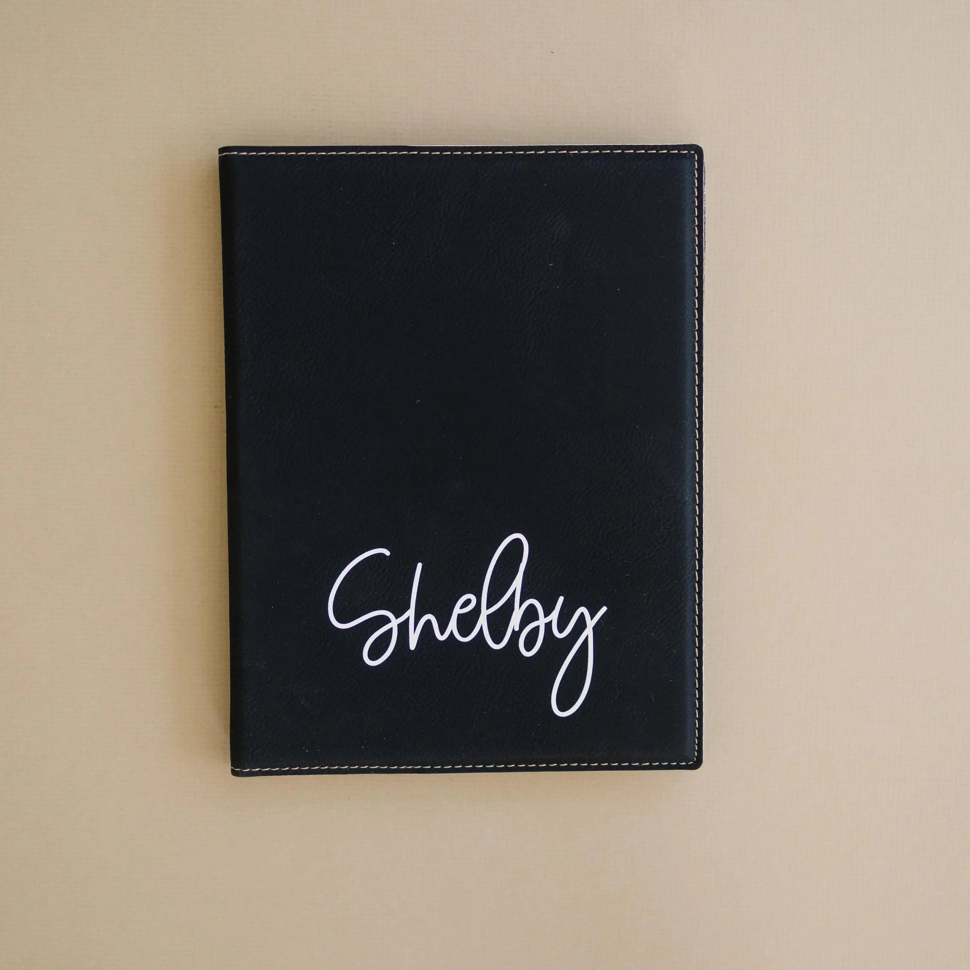 Personalized Leather Notepad Holder Professional Portfolio Cover Office Supply Business Meeting Desk Accessory Journal Cover Student Gift Joyful Moose