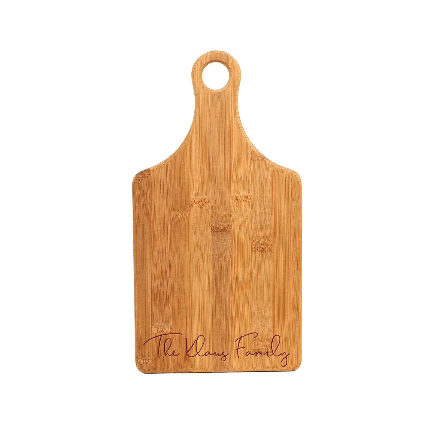 Personalized Bamboo Cutting Board with Handle Custom Kitchen Gift Wedding Gift Farmhouse Kitchen Decor Cheese Board Serving Set Housewarming Joyful Moose