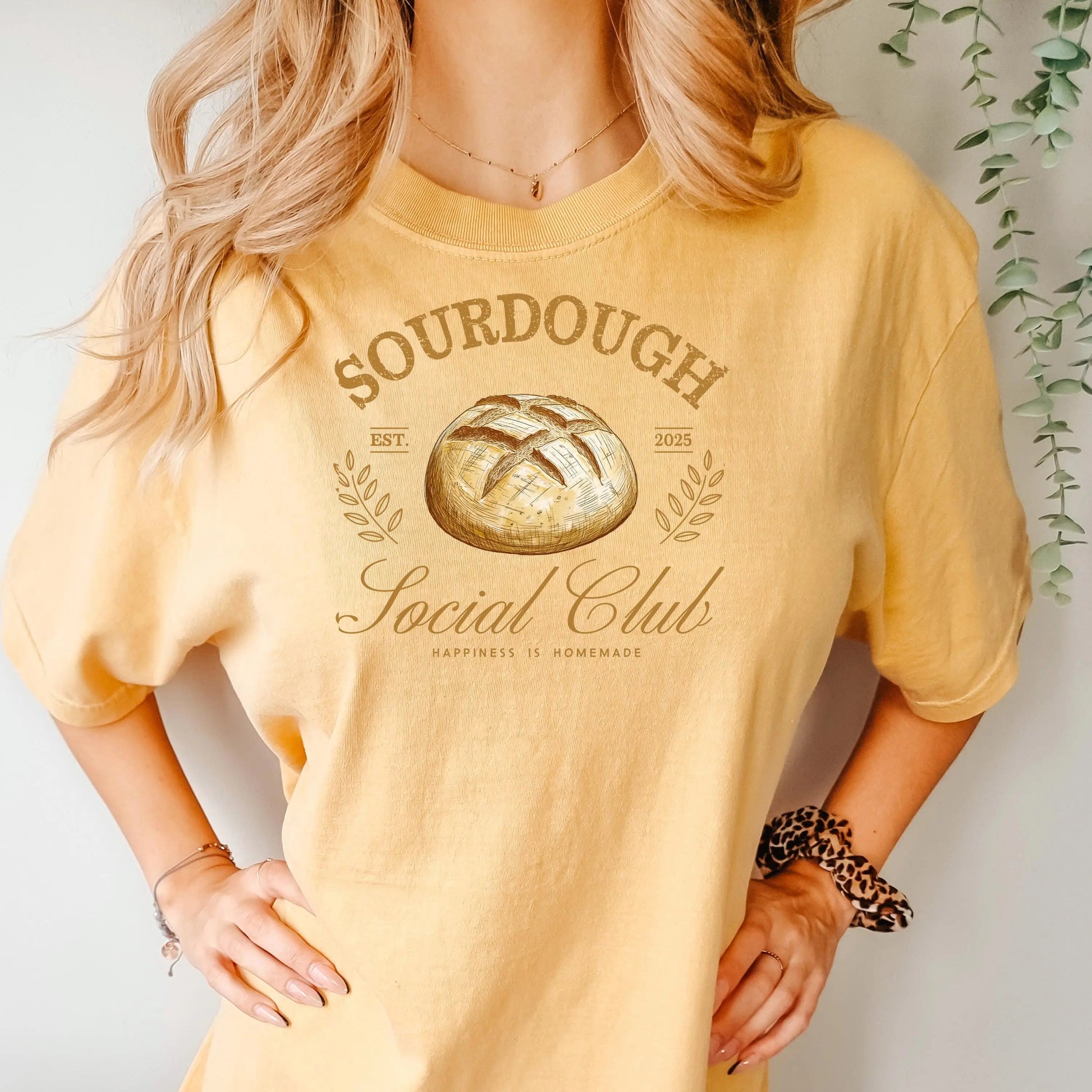 Sourdough Social Club T-Shirt for Bakers and Bread Lovers, Vintage Style Graphic Tee, Homemade Bread Shirt, Gift for Sourdough Fans Joyful Moose