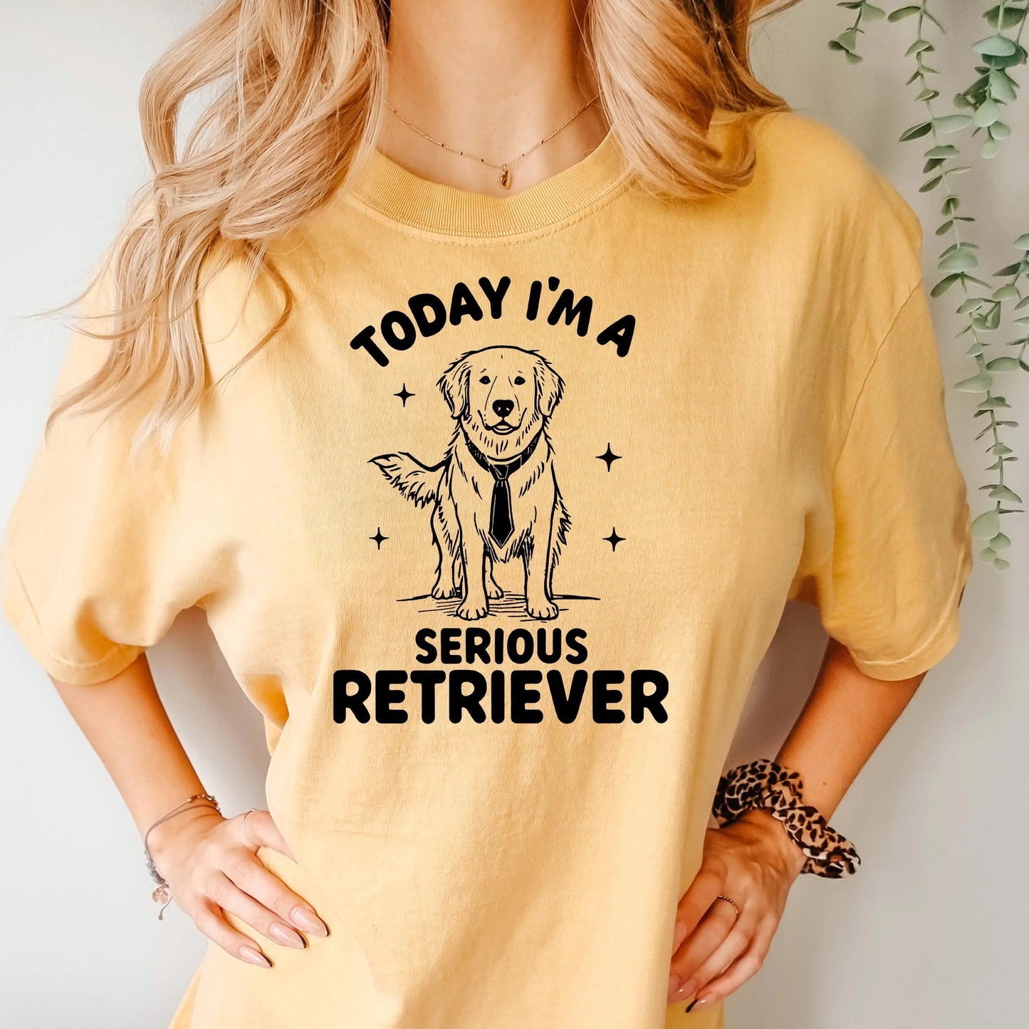Funny I'm a Serious Retriever Comfort Colors Tee, golden retriever shirt, Labrador Retriever Mom t-hirt, Dog Dad Gift Joyful Moose