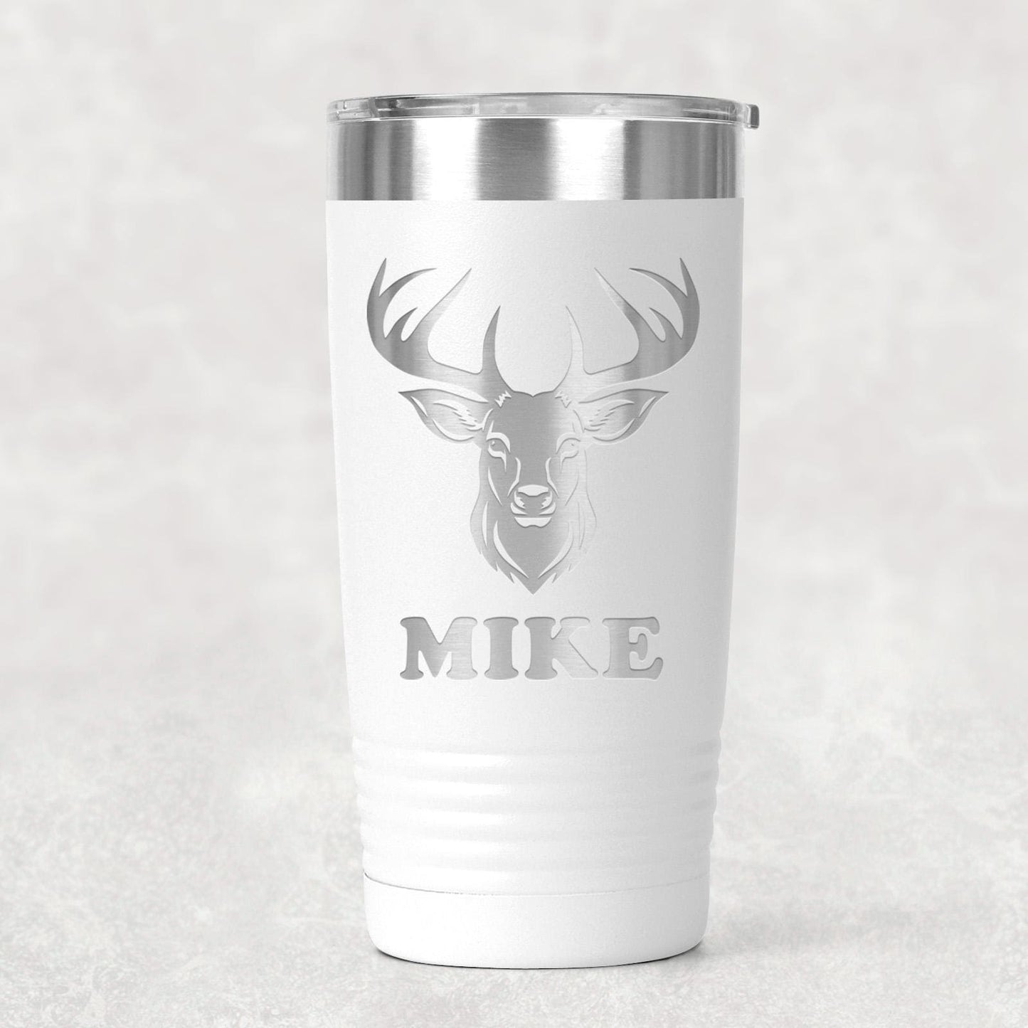 Personalized Deer Hunting Tumbler with Custom Name, Insulated Travel Mug for Outdoor Enthusiasts, Keeps Beverages Hot or Cold Joyful Moose
