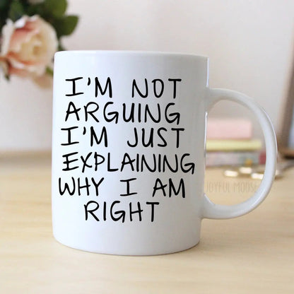 Funny Coffee Mugs – Ceramic Birthday Gift for Men | Dishwasher Safe Mug Joyful Moose