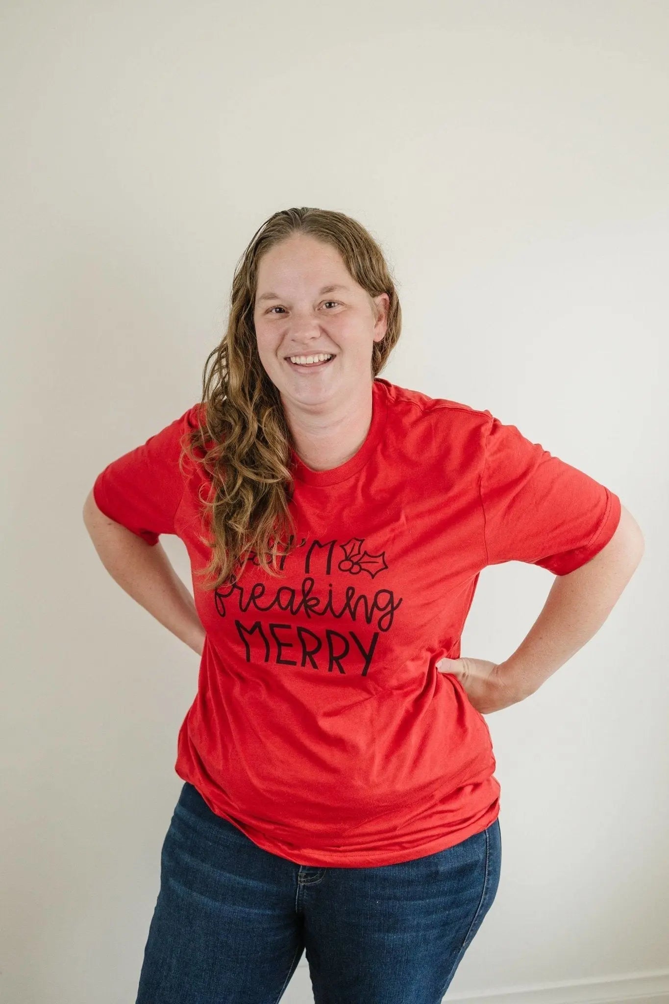 I'm Freaking Merry Tshirt, Funny Christmas shirt, Funny Red Christmas tee, funny christmas shirts Joyful Moose