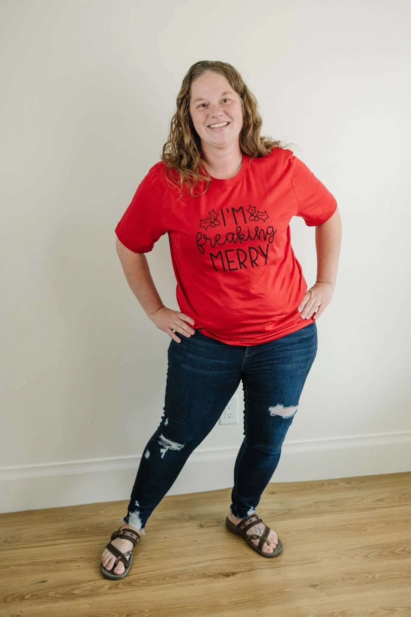 I'm Freaking Merry Tshirt, Funny Christmas shirt, Funny Red Christmas tee, funny christmas shirts Joyful Moose