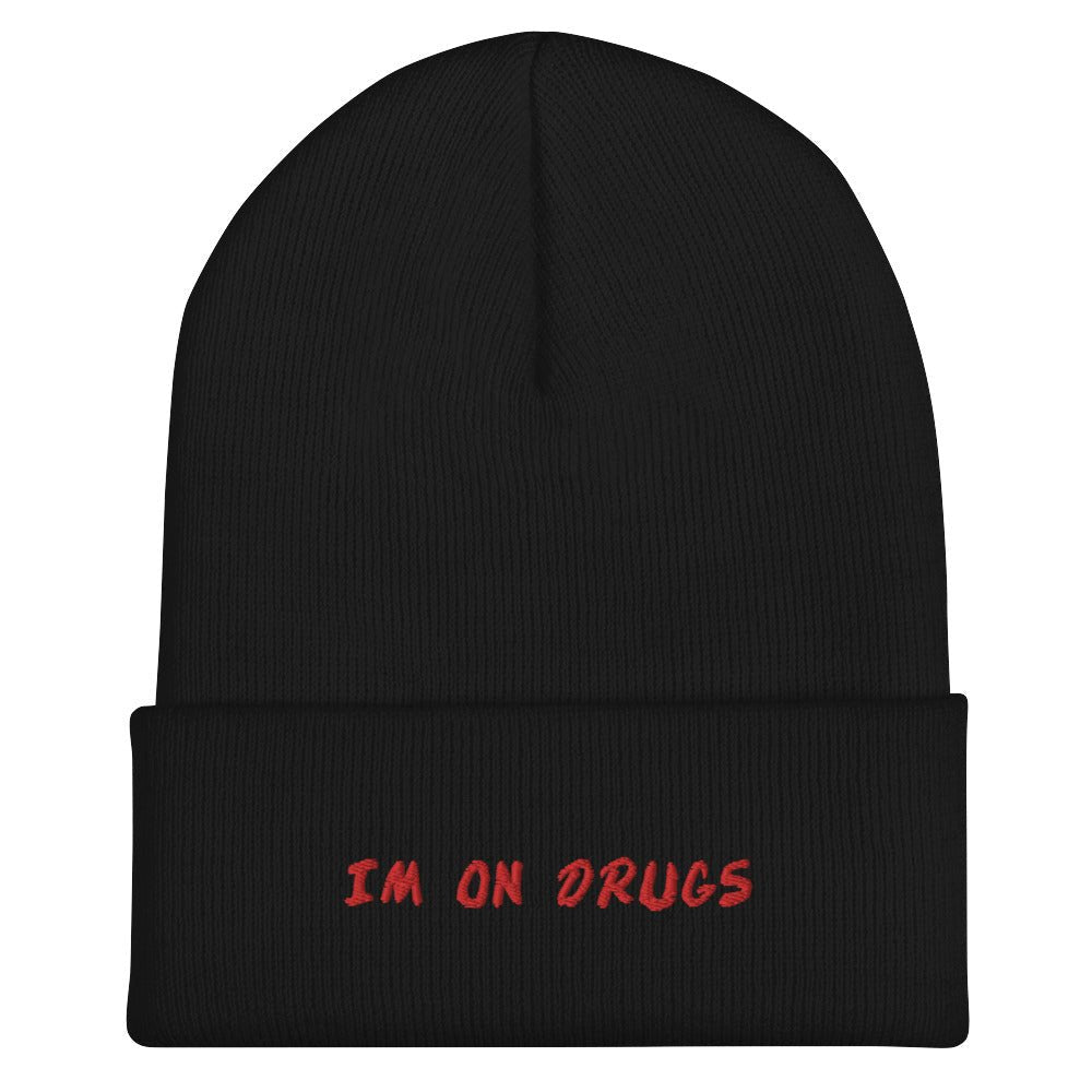 I'm On Drugs Dare Knit Beanie Goth Cloth Co.