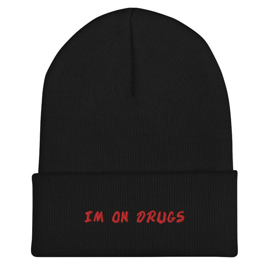 I'm On Drugs Dare Knit Beanie Goth Cloth Co.