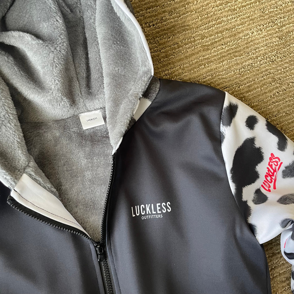 Holy Cow Heavy Zip Fleece Hoodie Luckless Outfitters