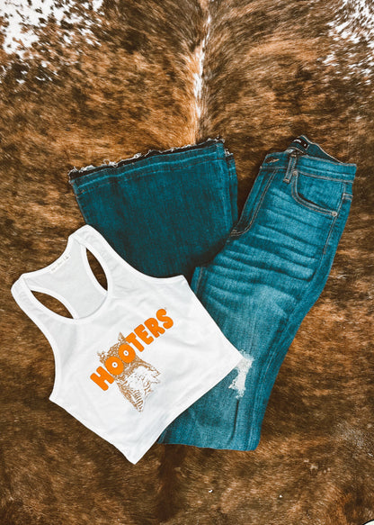 Hooters Cropped Tank Top Wild Cactus Boutique