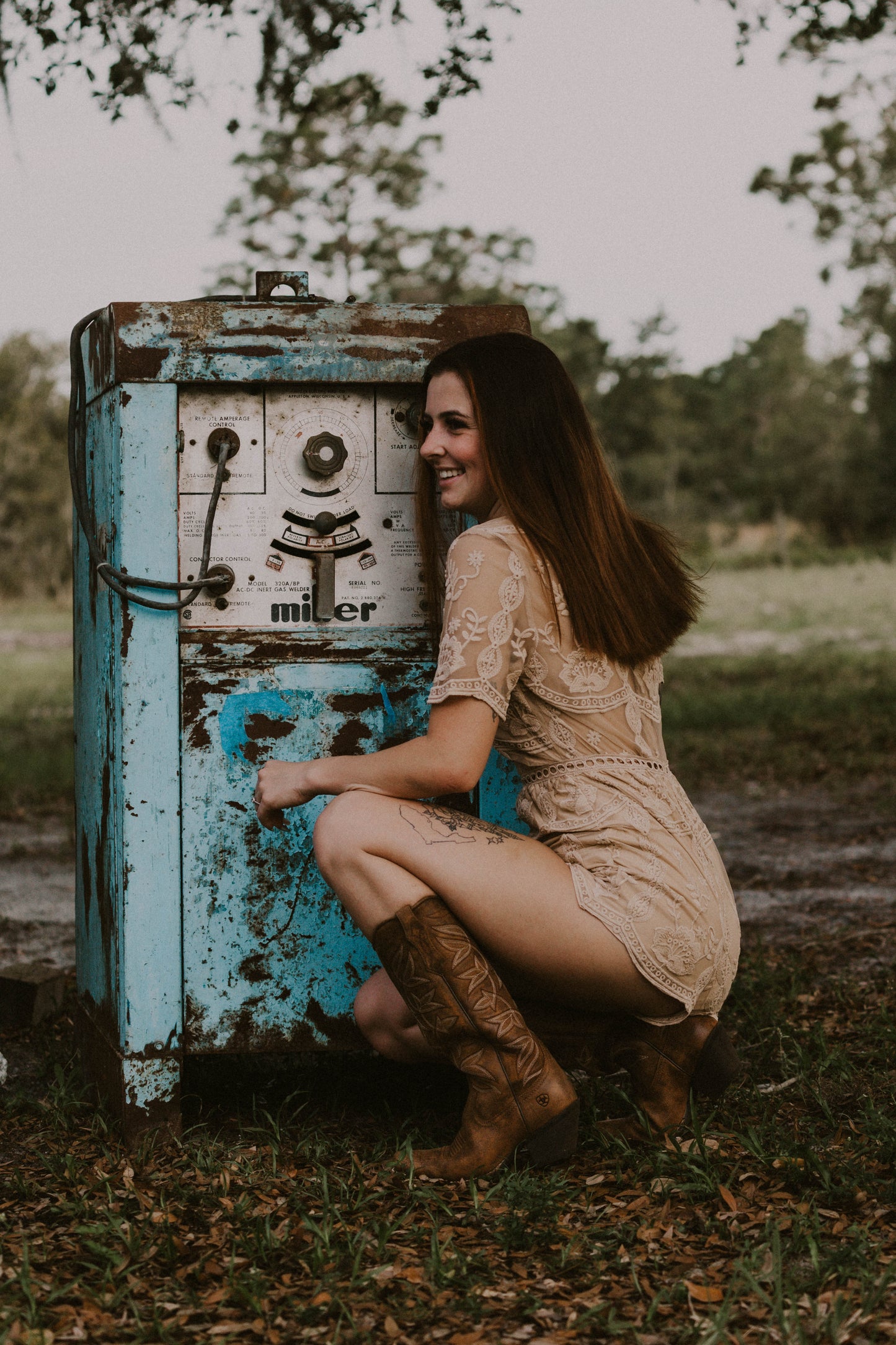 Krysta's Taupe Lace Romper Wild Cactus Boutique