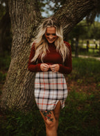 Harley's Plaid Mini Skirt Wild Cactus Boutique