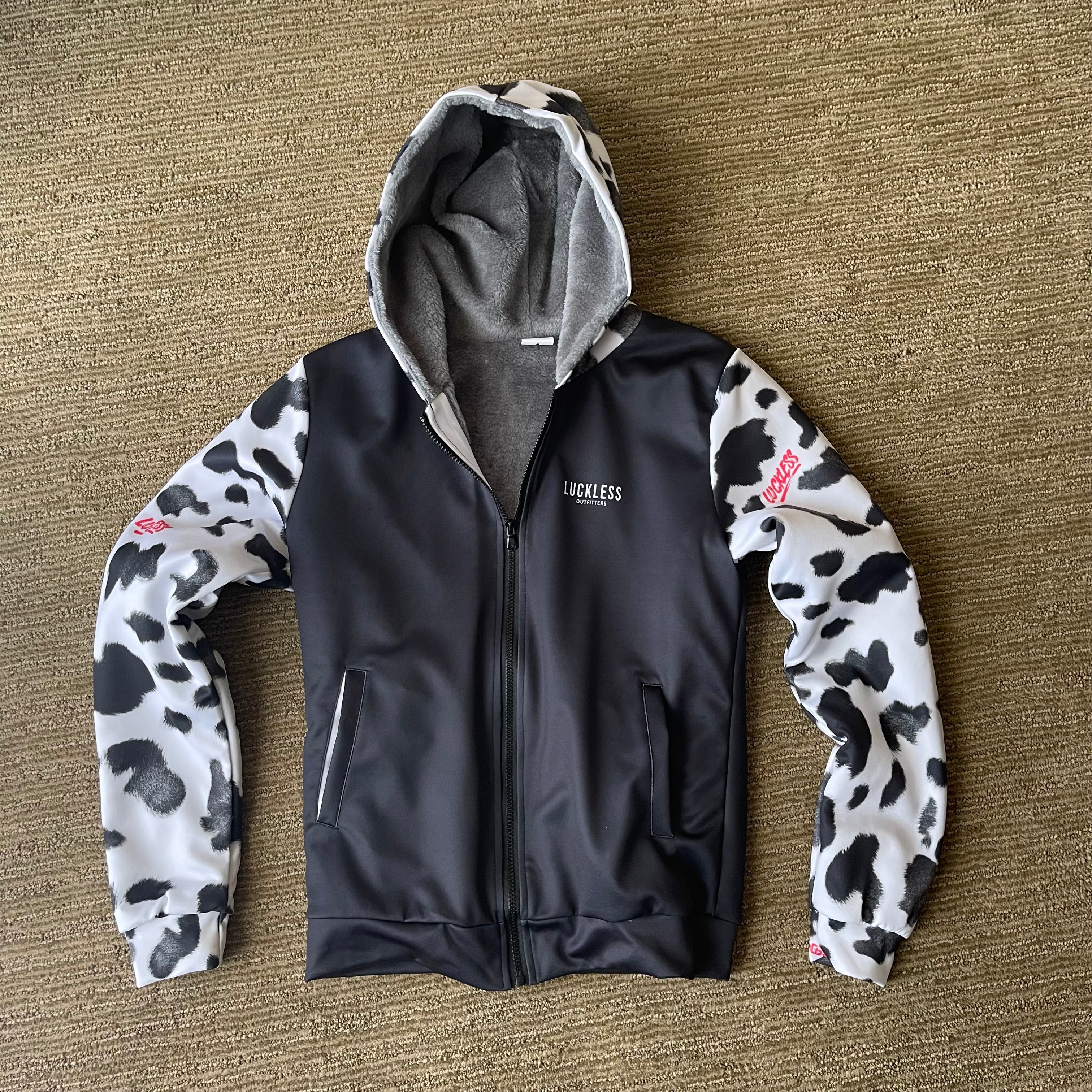 Holy Cow Heavy Zip Fleece Hoodie Luckless Outfitters