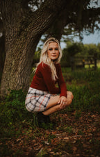 Harley's Plaid Mini Skirt Wild Cactus Boutique