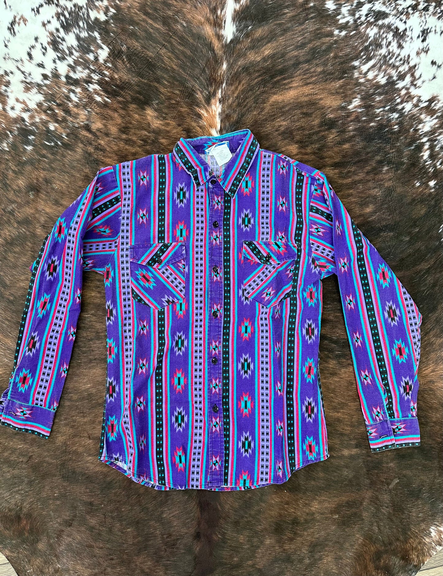 Baileys Aztec Print Vintage Button Down Wild Cactus Boutique