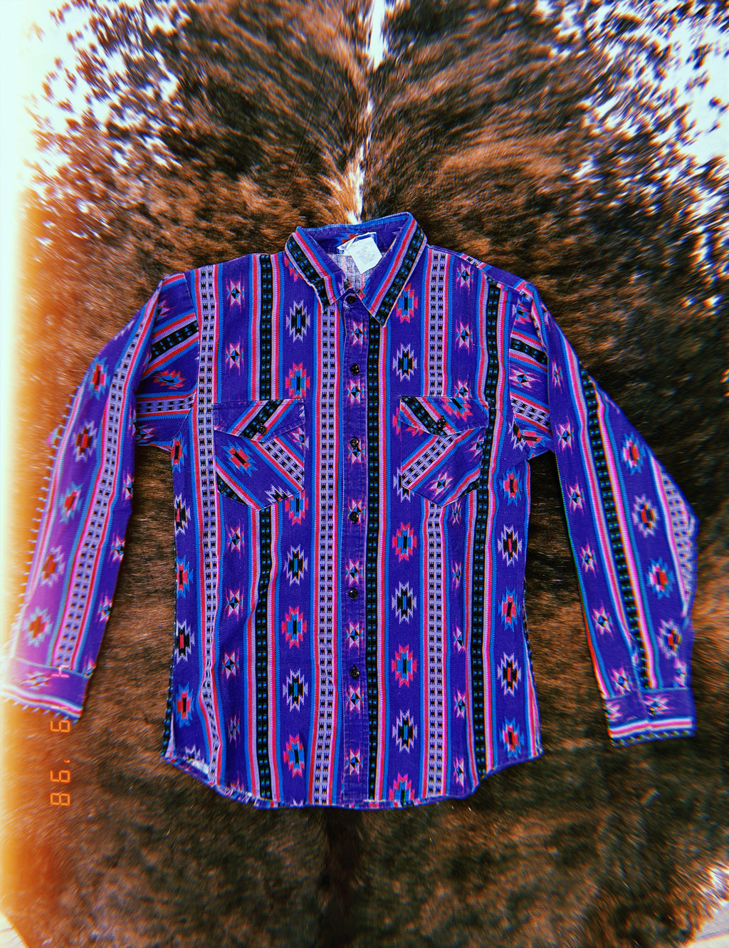 Baileys Aztec Print Vintage Button Down Wild Cactus Boutique