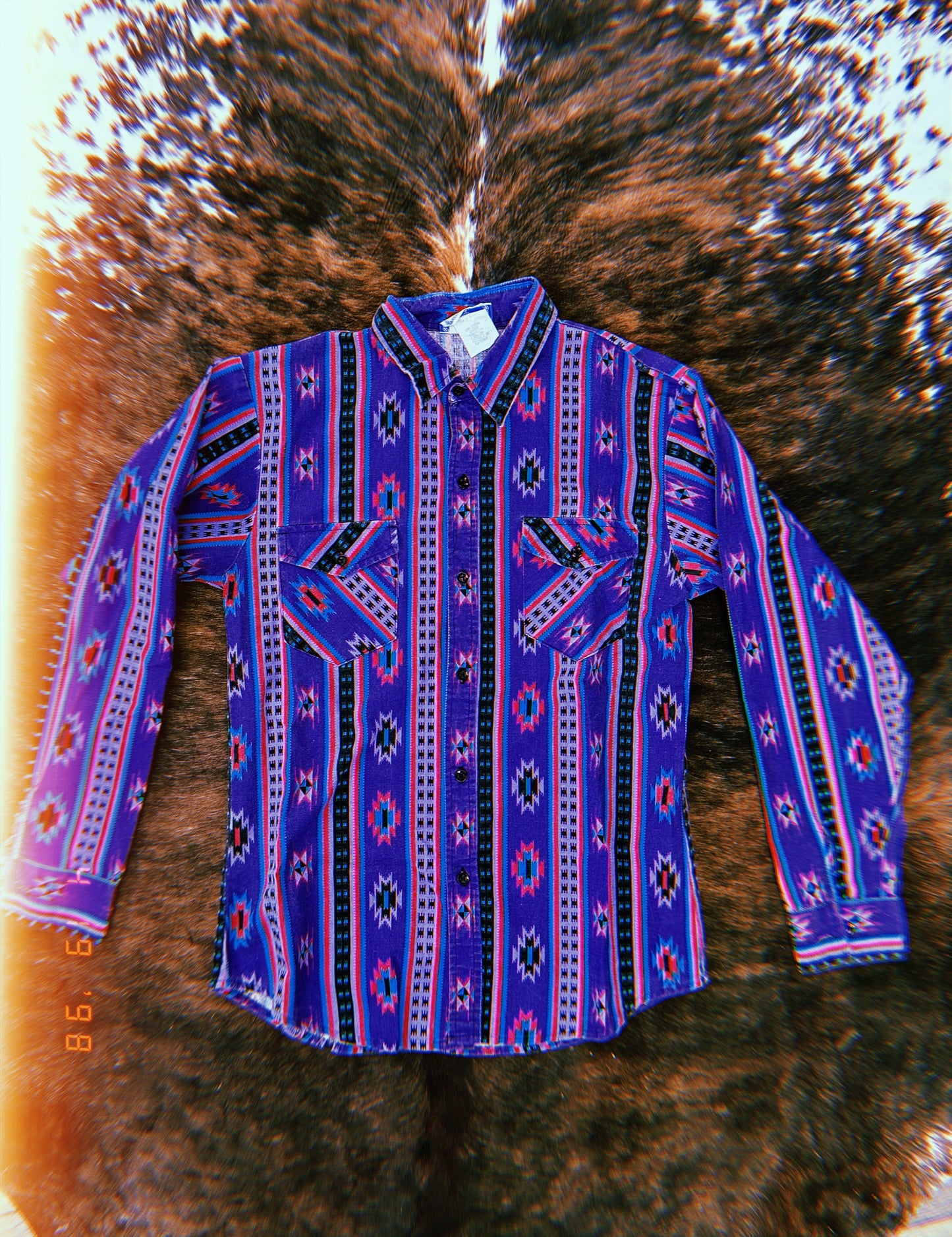 Baileys Aztec Print Vintage Button Down Wild Cactus Boutique