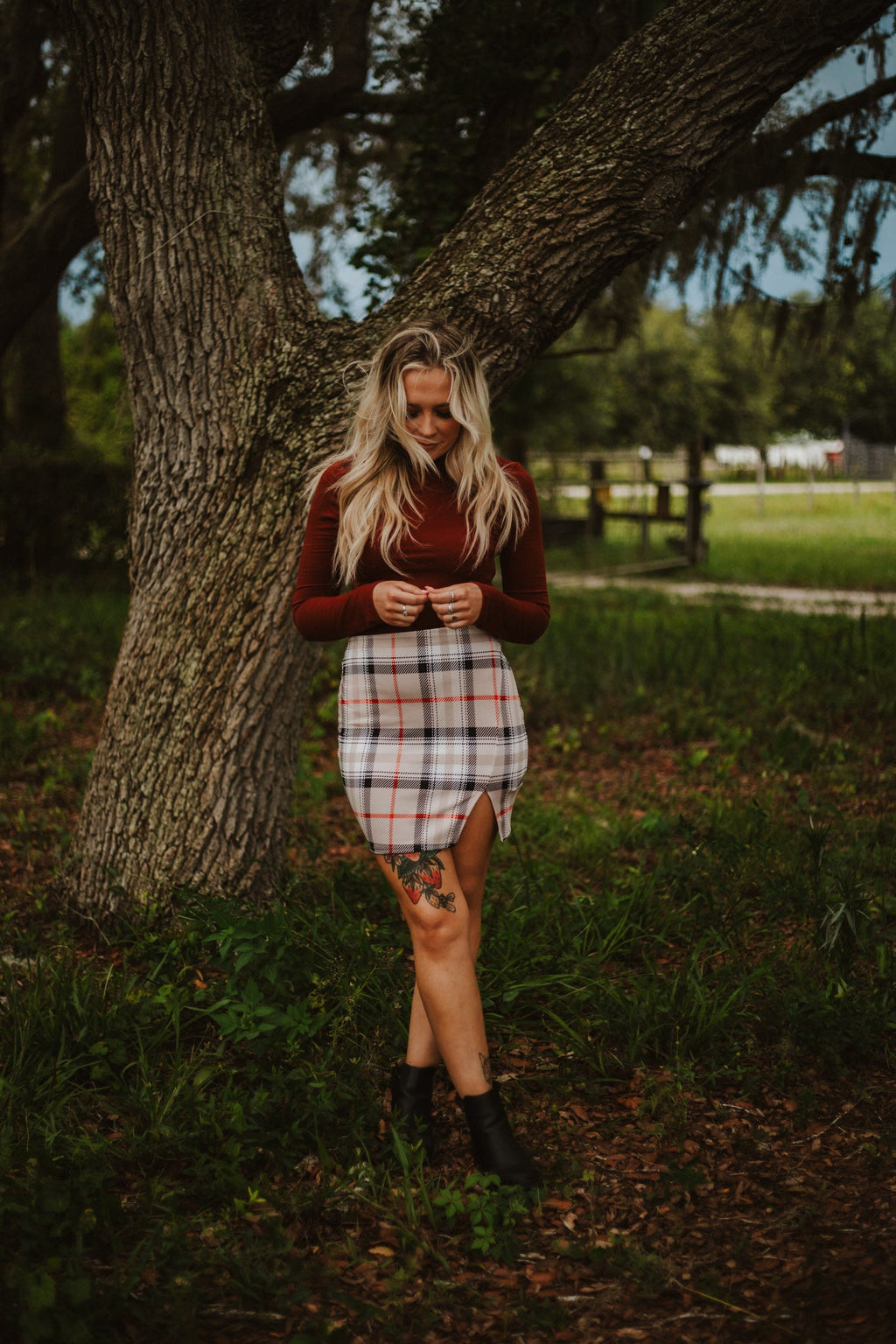 Harley's Plaid Mini Skirt Wild Cactus Boutique