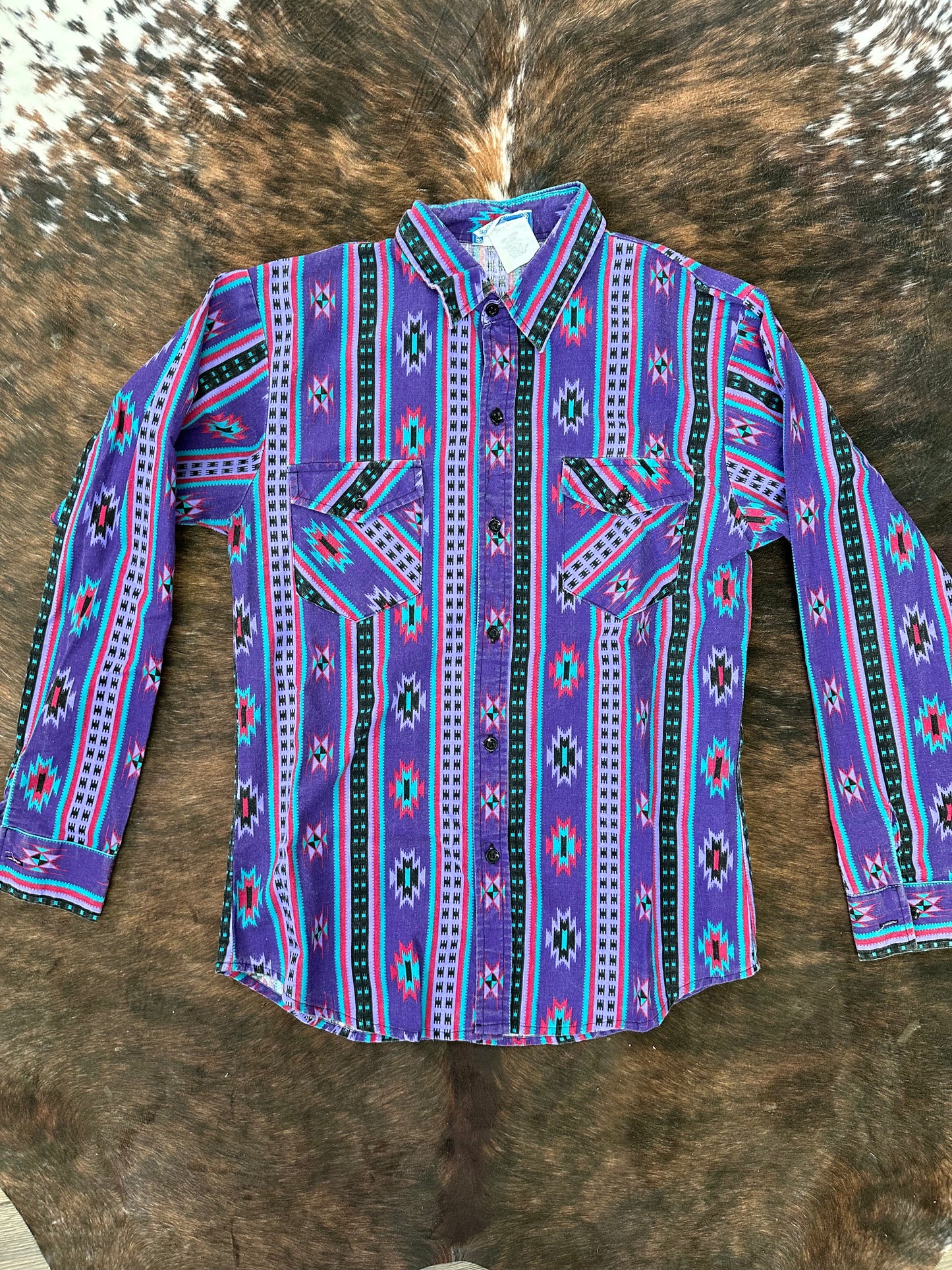 Baileys Aztec Print Vintage Button Down Wild Cactus Boutique