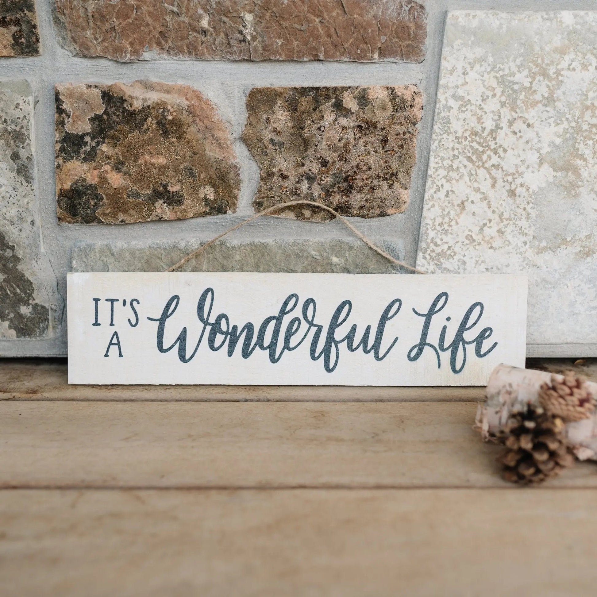 It's a Wonderful Life Christmas Decor, Rustic Barnwood Wood Sign, Christmas Wall Decor, Christmas Sign Joyful Moose