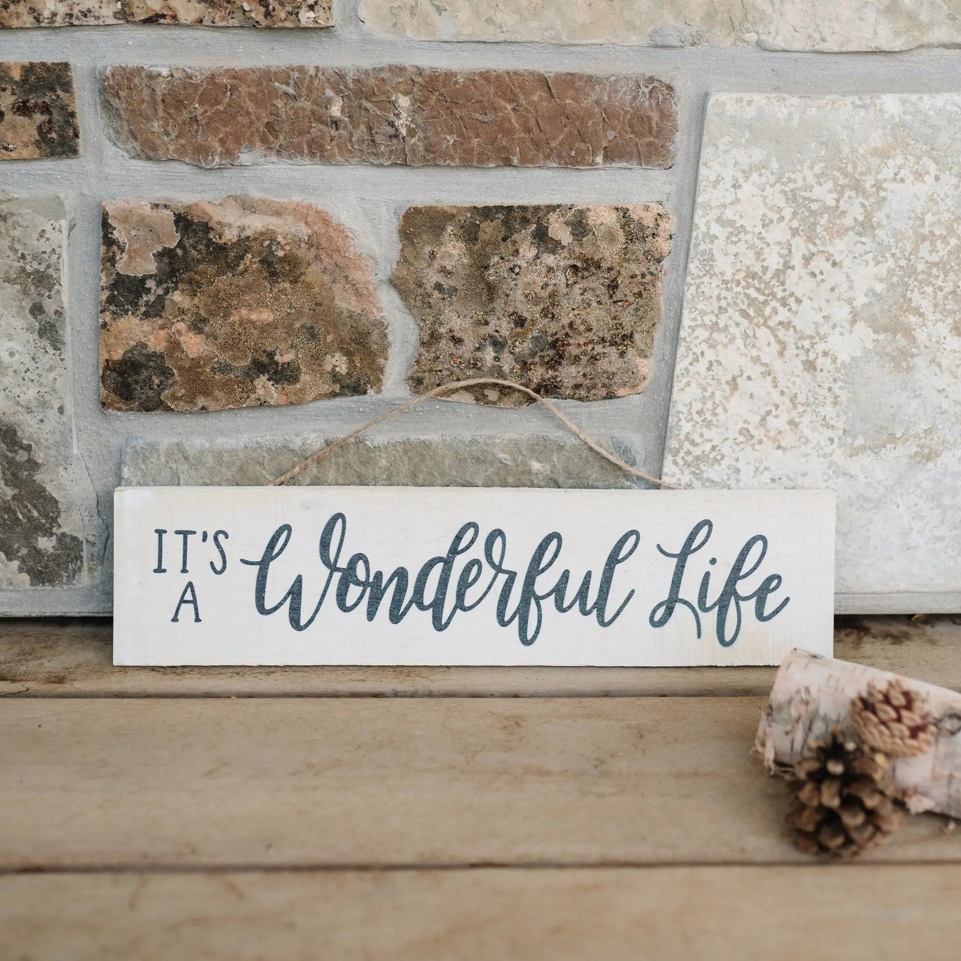It's a Wonderful Life Christmas Decor, Rustic Barnwood Wood Sign, Christmas Wall Decor, Christmas Sign Joyful Moose