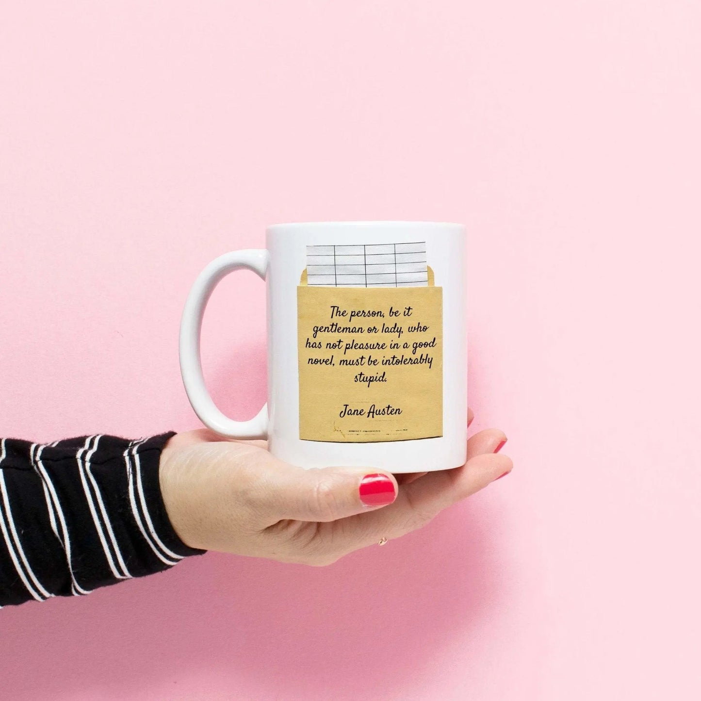 Jane Austen Coffee Mug Joyful Moose