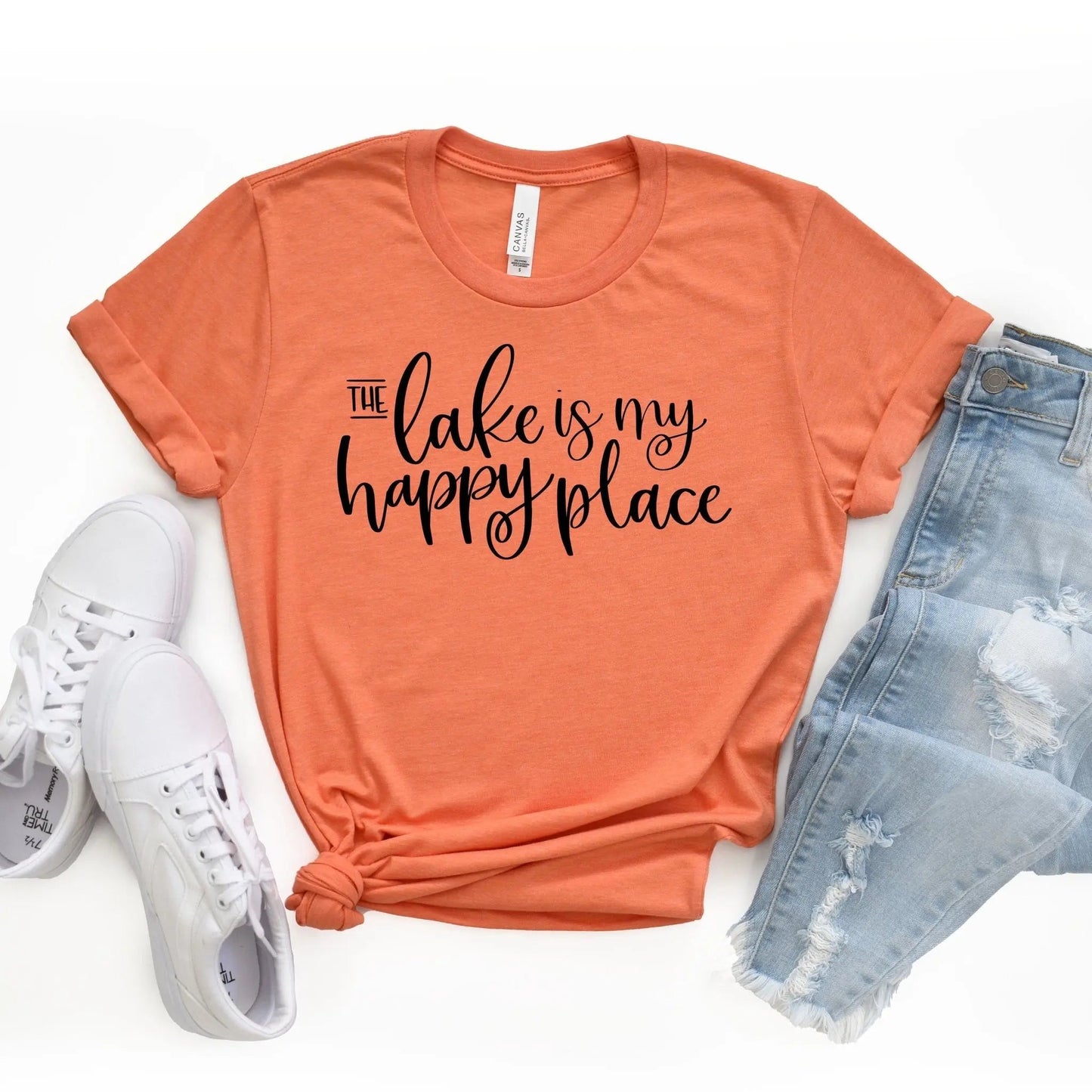 The lake is my happy place t-shirt Joyful Moose