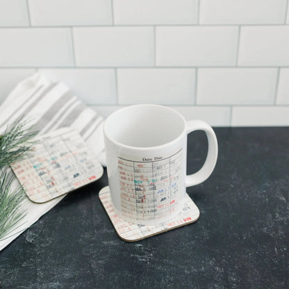 Library Card Coffee Mug - Book Club Gift - Coffee Tea Cup Gifts for Readers Joyful Moose