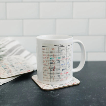 Library Card Coffee Mug - Book Club Gift - Coffee Tea Cup Gifts for Readers Joyful Moose