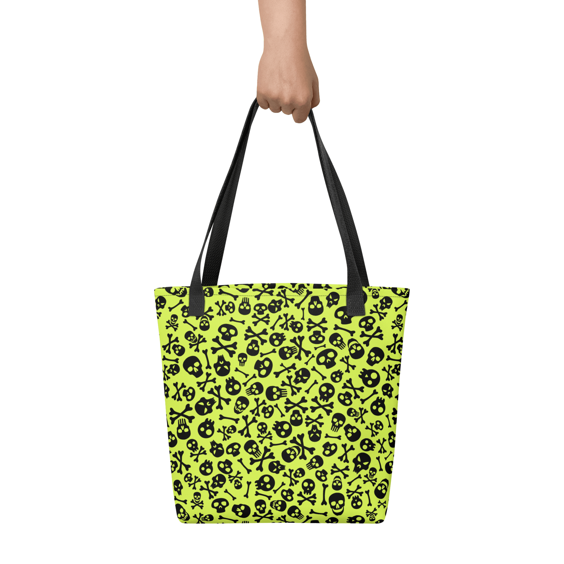 Lime Bones Tote bag Goth Cloth Co.