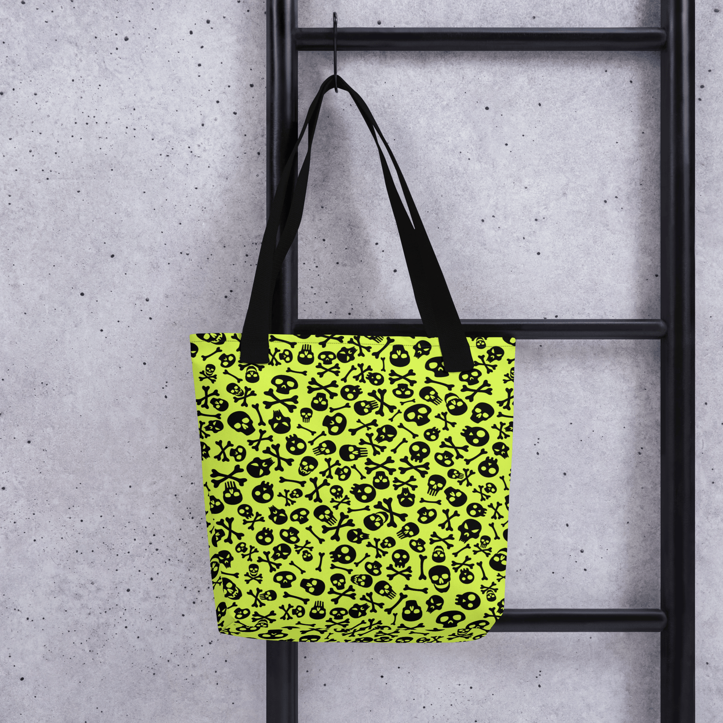 Lime Bones Tote bag Goth Cloth Co.
