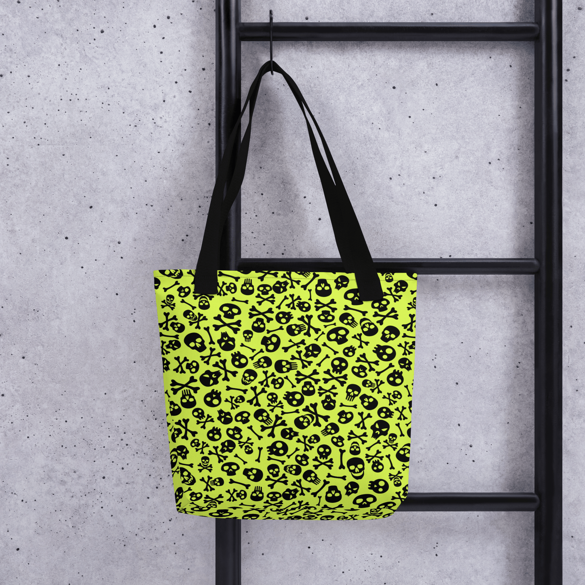 Lime Bones Tote bag Goth Cloth Co.