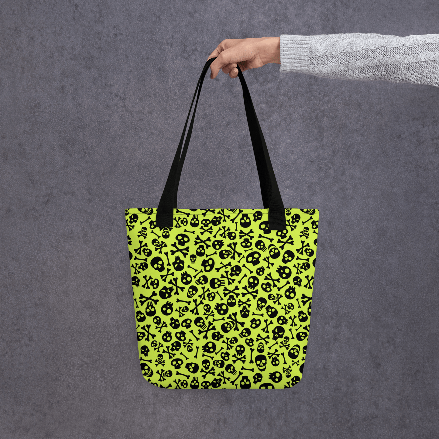 Lime Bones Tote bag Goth Cloth Co.